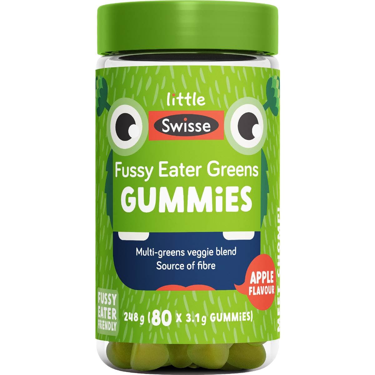 Little Swisse Fussy Eater Greens Gummies 80 pack